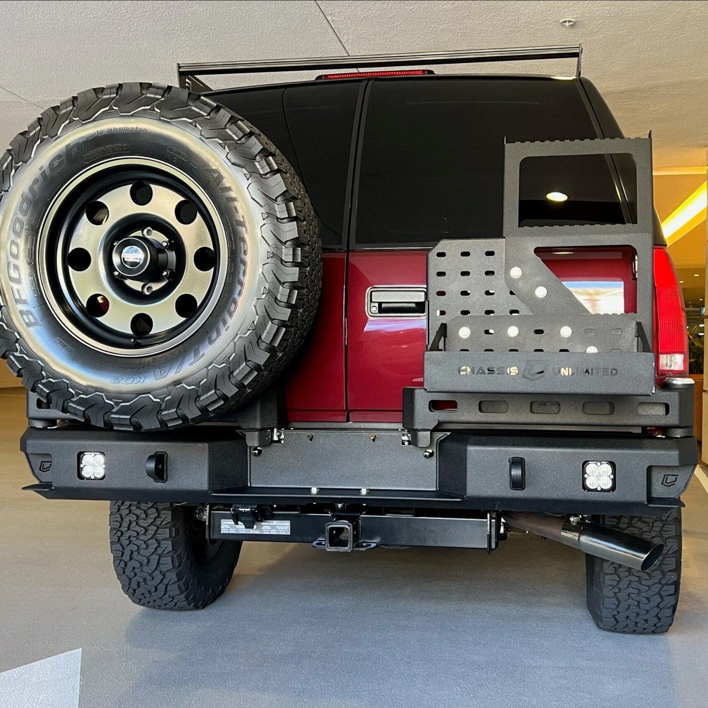 1992-1998 Chevy/GM SUV Octane Dual Swing Out Rear Bumper by Chassis Unlimited Inc.