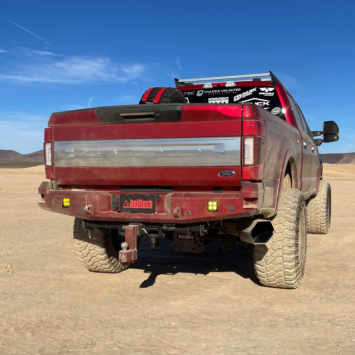 durable 2017-2021 ford superduty f250-f350 attitude rear bumper
