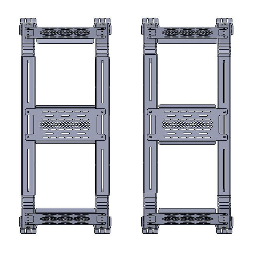 THORAX BED RACK SYSTEM- FITS DIAMOND BACK COVERS 2005-2020 TACOMA Chassis Unlimited Inc. 