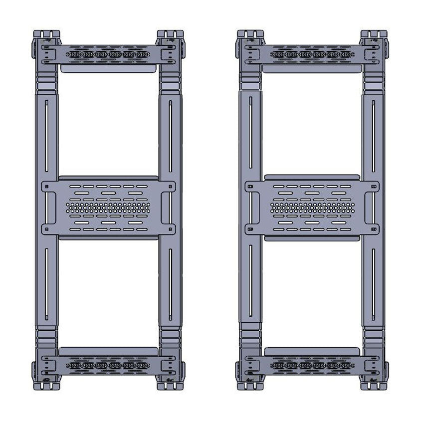 THORAX BED RACK SYSTEM- FITS DIAMOND BACK COVERS 2010-2018 RAM 1500/2500/3500 Chassis Unlimited Inc. 