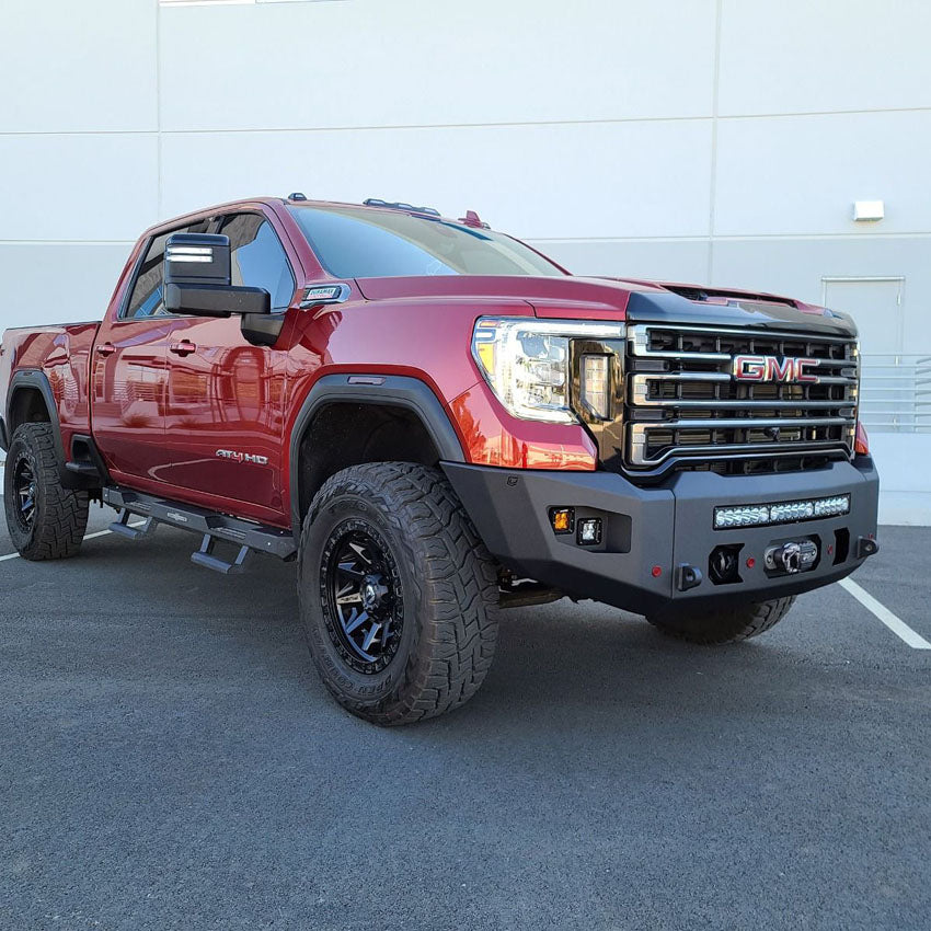 2020-2022 GMC SIERRA 2500/3500 ATTITUDE FRONT WINCH BUMPER Chassis Unlimited Inc. 