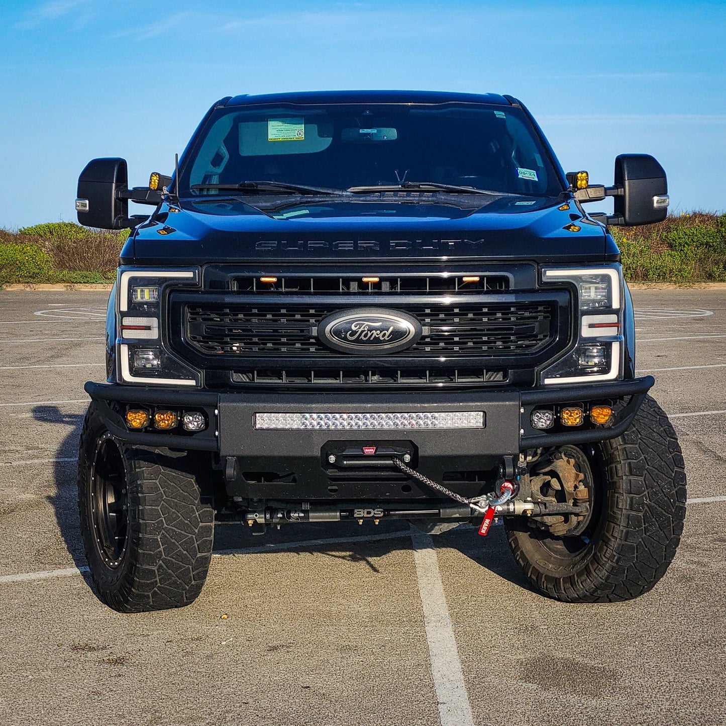 2017-2022 FORD SUPERDUTY F250/F350 DIABLO FRONT WINCH BUMPER Chassis Unlimited Inc. 
