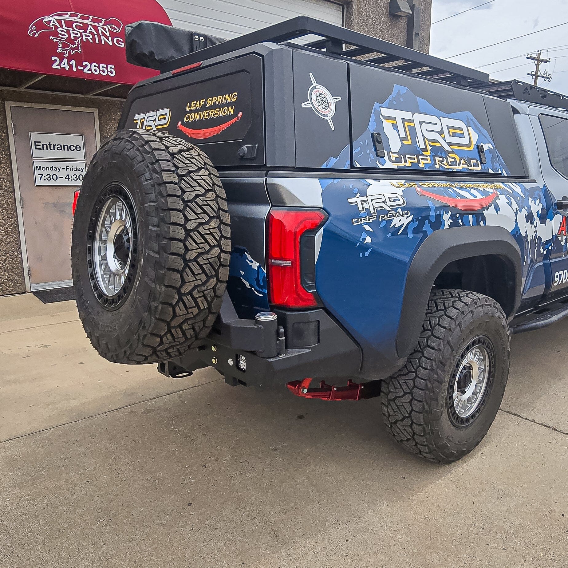 2024+ TOYOTA TACOMA OCTANE DUAL SWING OUT REAR BUMPER Motor Vehicle Parts Chassis Unlimited Inc. 