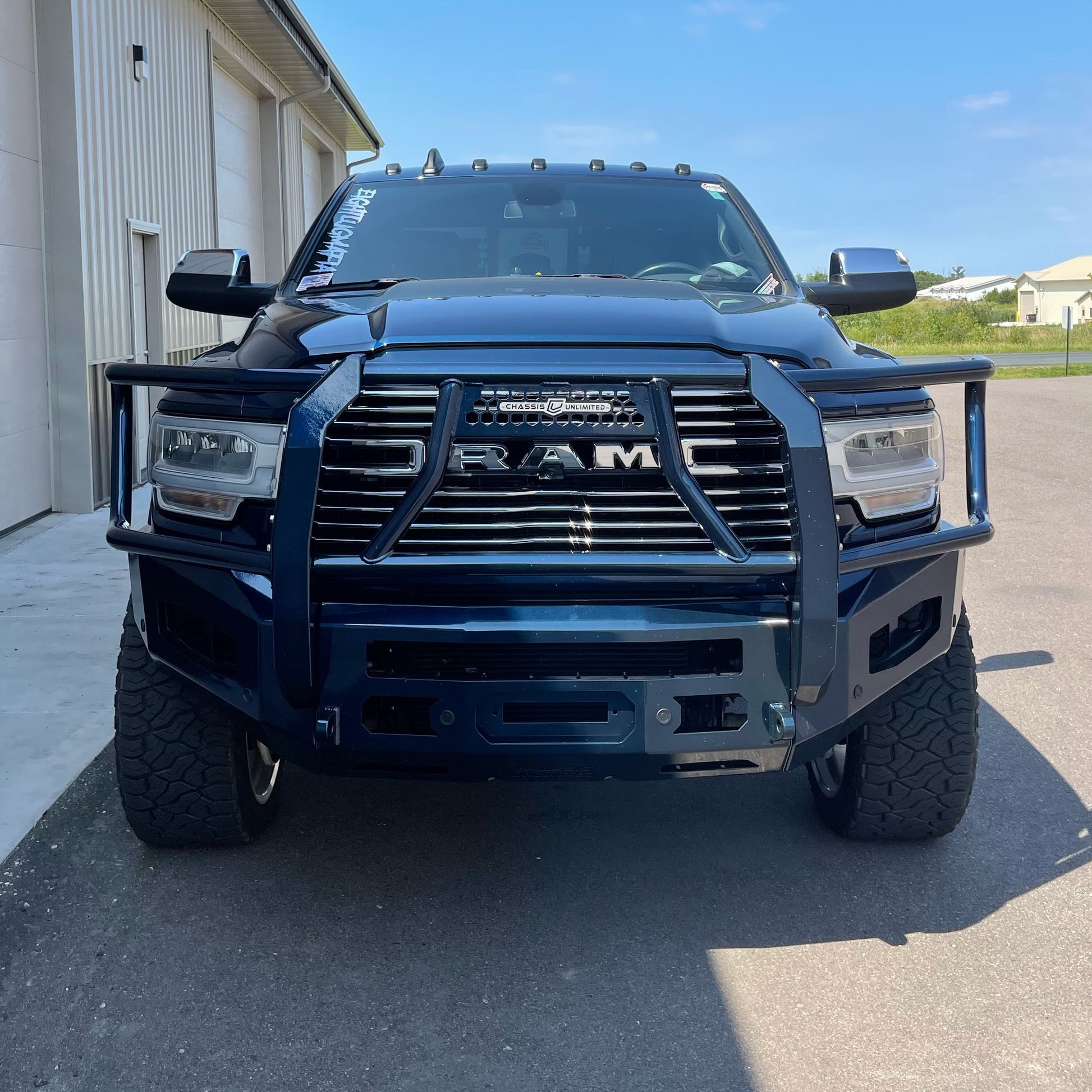 2019-2022 RAM 2500/3500 ATTITUDE FRONT WINCH Bumper Grill Guard Chassis Unlimited Inc. 