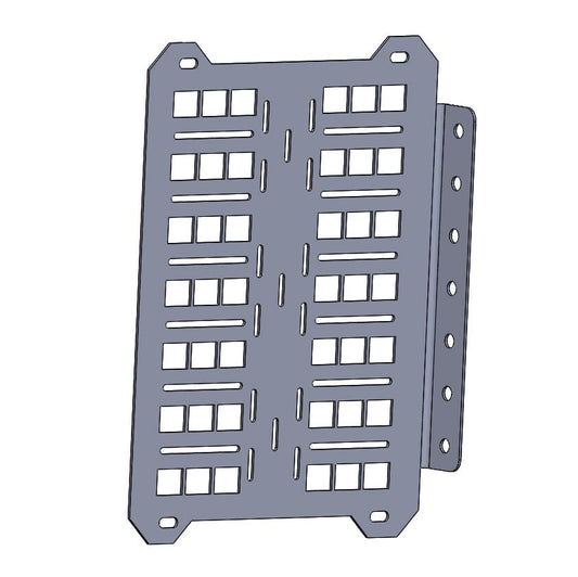 Universal Overland Accessory Mount - FITS SWING OUT BUMPERS Chassis Unlimited Inc. 