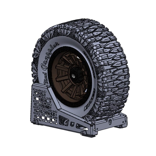 Tactical Series Bed-Mount Spare Tire Carrier Chassis Unlimited Inc. 