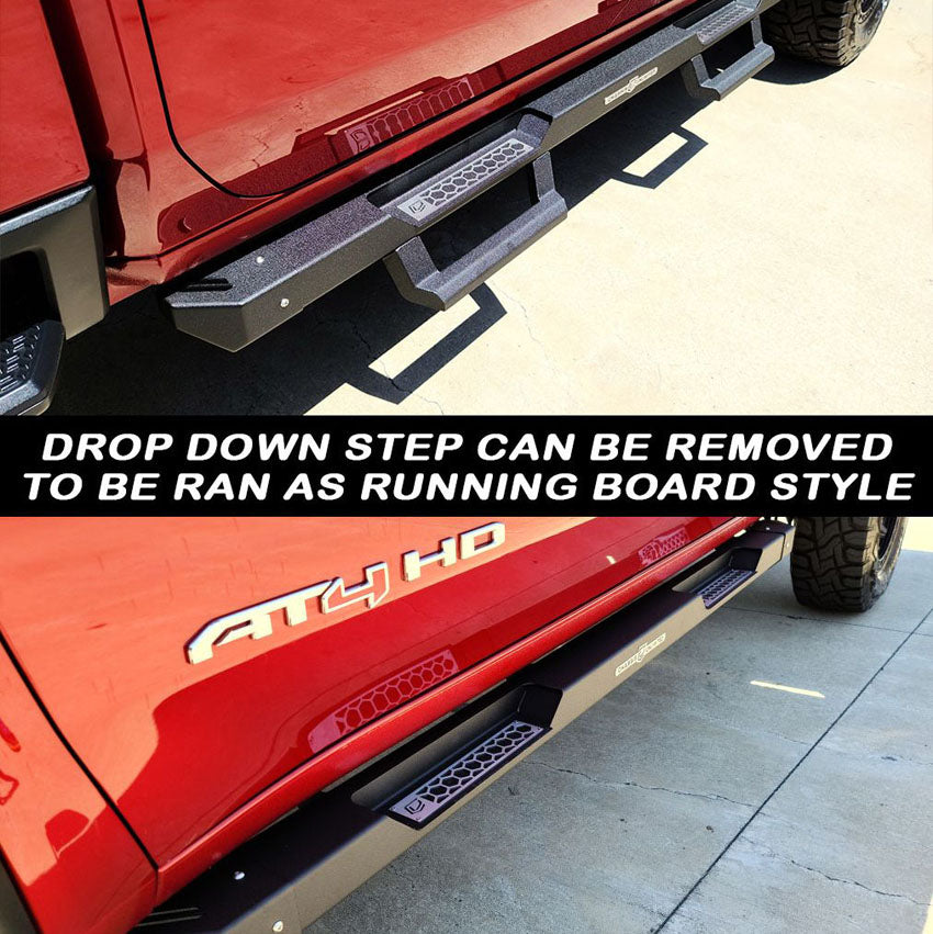 ATTITUDE MODULAR SIDE STEPS - BLACK - 2020-2022 CHEVY/GMC CREW CAB Chassis Unlimited Inc. 