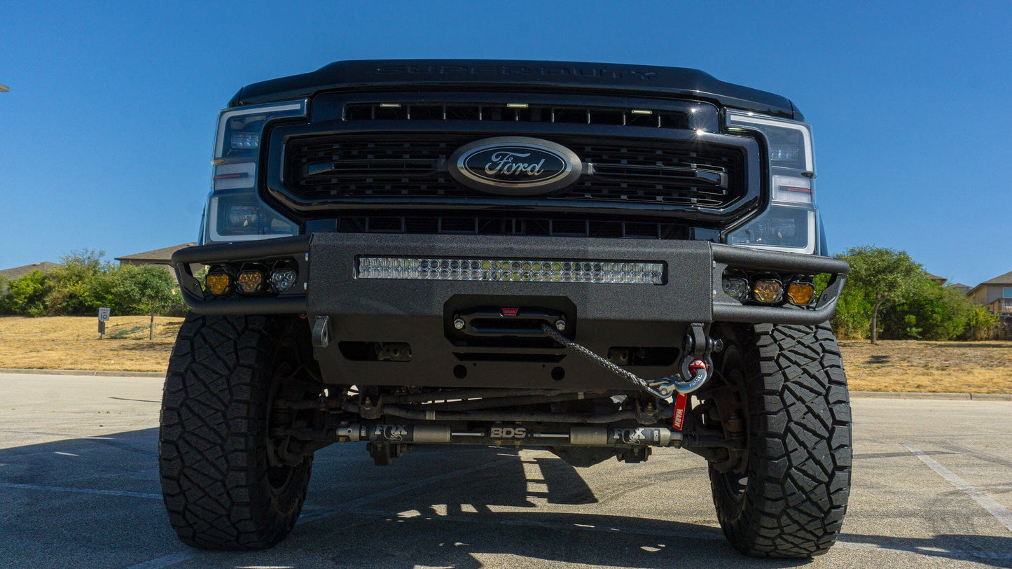 2017-2022 FORD SUPERDUTY F250/F350 DIABLO FRONT WINCH BUMPER Chassis Unlimited Inc. 