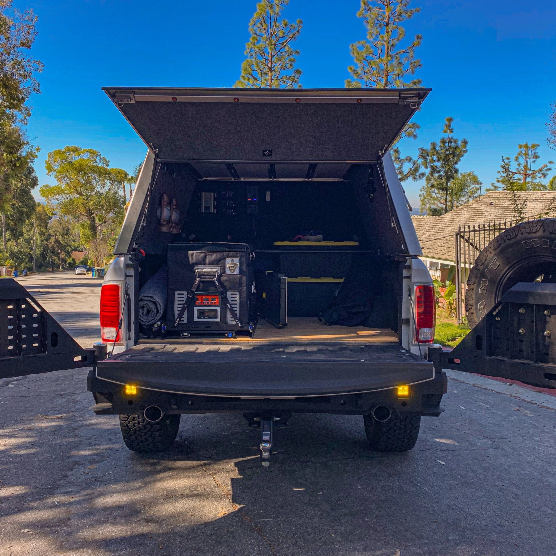 Durable 2009-2018 RAM 1500 Octane Dual Swing Out Rear Bumper Chassis Unlimited Inc. 