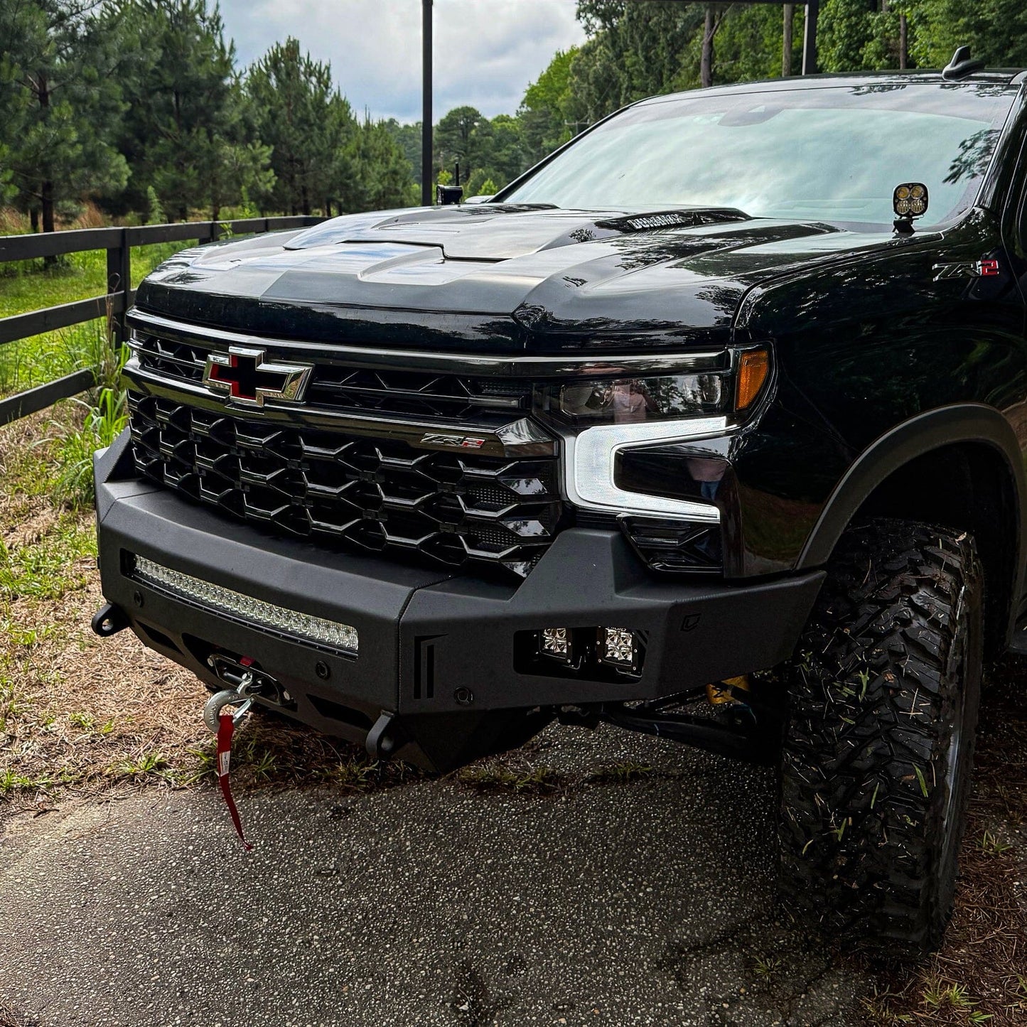 2023-2025 CHEVY 1500 ZR2 OCTANE FRONT WINCH BUMPER Chassis Unlimited Inc. 