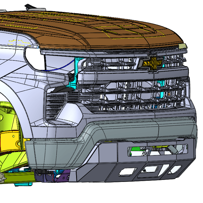 2022-2024 CHEVY SILVERADO 1500 PROLITE FRONT BUMPER Chassis Unlimited Inc. 