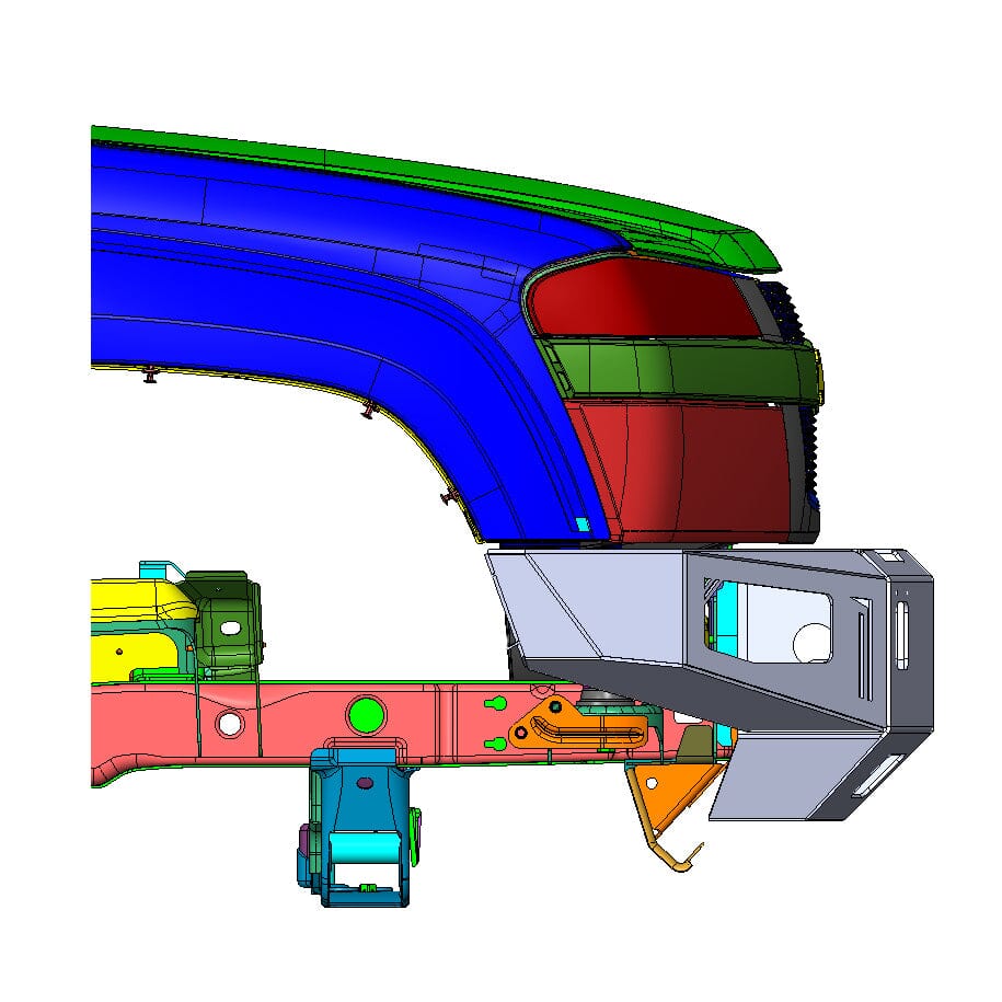 2004-2014 Chevy Colorado Octane Front Winch Bumper by Chassis Unlimited Inc. 